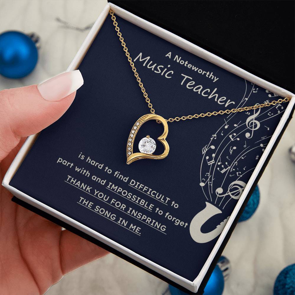 A Noteworthy Music Teacher Artistic Expression Jewelry Melodic Journey Necklace Passion For Music Necklace Soulful Artistry Jewelry Musical Journey Gift Creative Flow Necklace Inspiring Art Jewelry Imaginative Sound Jewelry Cultural Expression Necklace