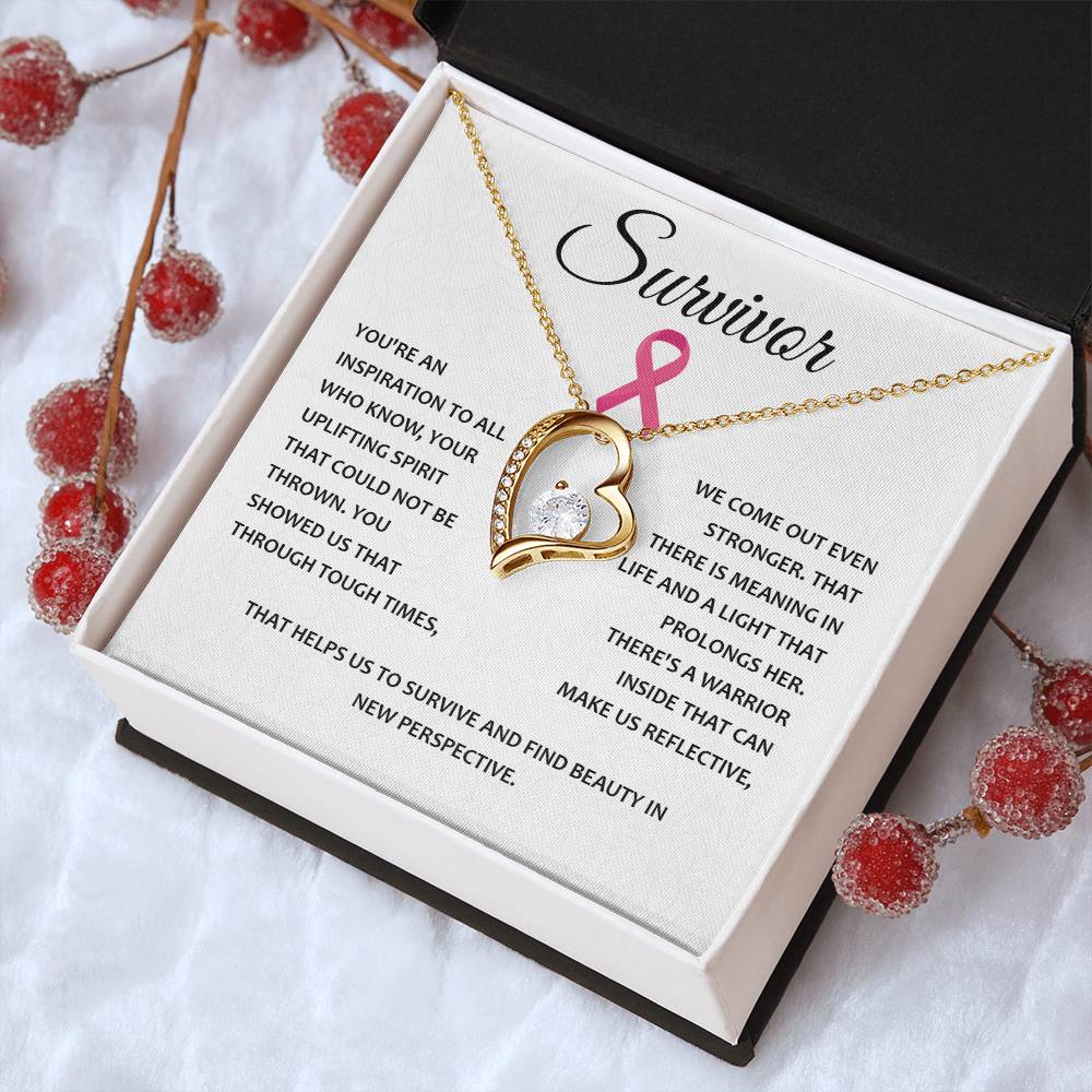 You're A Survivor Survivor Necklace Uplifting Spirit Necklace Meaningful Gift Supportive Gift For Fighters Motivational Jewelry Never Give Up Necklace Cancer Survivor Jewelry Breast Cancer Necklace For Soulmate Stronger Necklace