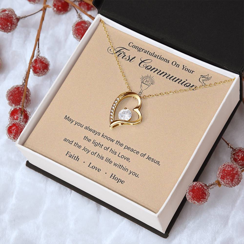 Congratulations On Your First Communion necklace for presence of Jesus thoughtful gift for first communion special occasion gift for first communion meaningful gift for first communion first communion necklace gift gift for first communion