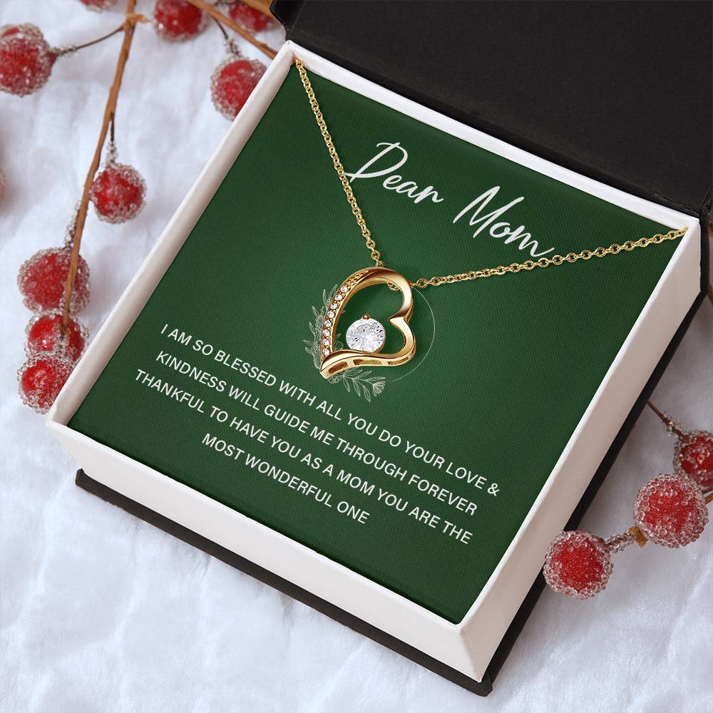 Dear Mom Blessed To Have You Necklace Love You Mom Necklace Best Mom Ever Necklace Eternal Bond With Mom Necklace Meaning Thoughtful Gift For Mindful Gift For Mom Necklace For Family Bond Dear Mom Necklace Gift