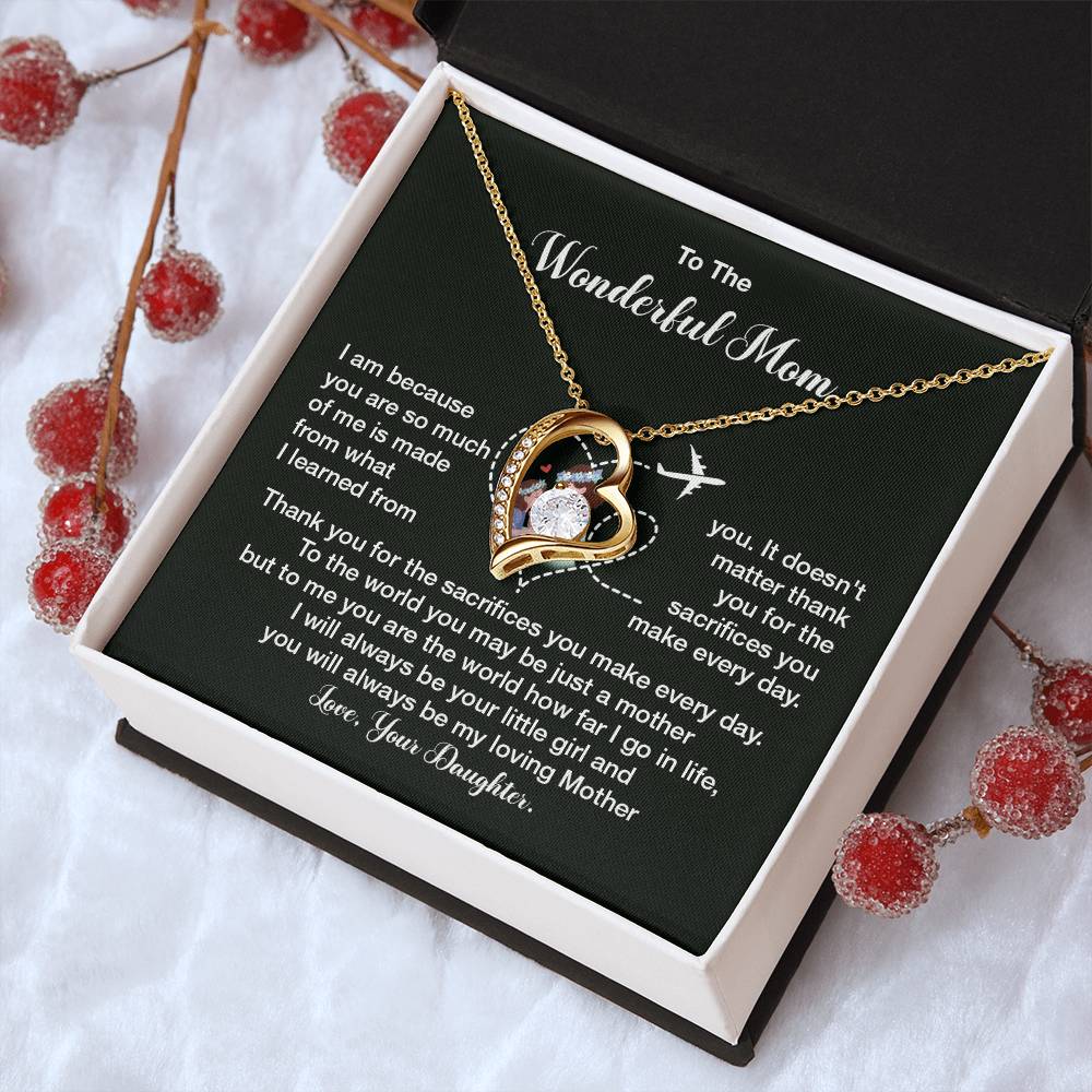 To The Wonderful Mom, Elegant Jewelry For A Mother’s Day Gift Thoughtful Necklace Sweet Gift For A Special Woman Loving Pendant Elegant Pendant For A Mother’s Bond Heartfelt Necklace For Family Bond Beautiful Necklace For A Special Connection