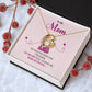 Mom Necklace Gift for Her – With Sweet Message Card