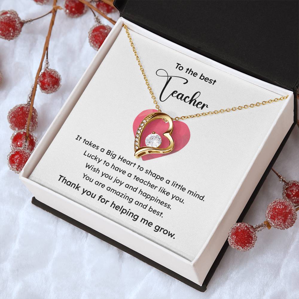 To The Best Teacher Best Teacher Gift Teacher Appreciation Necklace Lucky To Have You Necklace Unique Gift For A Great Teacher Emotional Connection Necklace Supportive Gift For Teachers You Are The Best Necklace