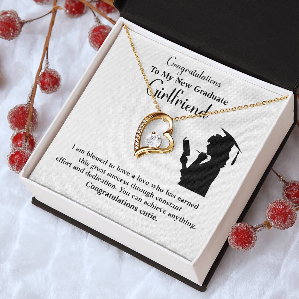 Congratulations To My New Graduate Girlfriend Necklace Necklace For Next Chapter Necklace For Girlfriend’s Potential Proud Partner Graduation Gift Sentimental Gift For New Graduate Gift For Girlfriend’s Graduation Graduate Girlfriend Necklace Gift