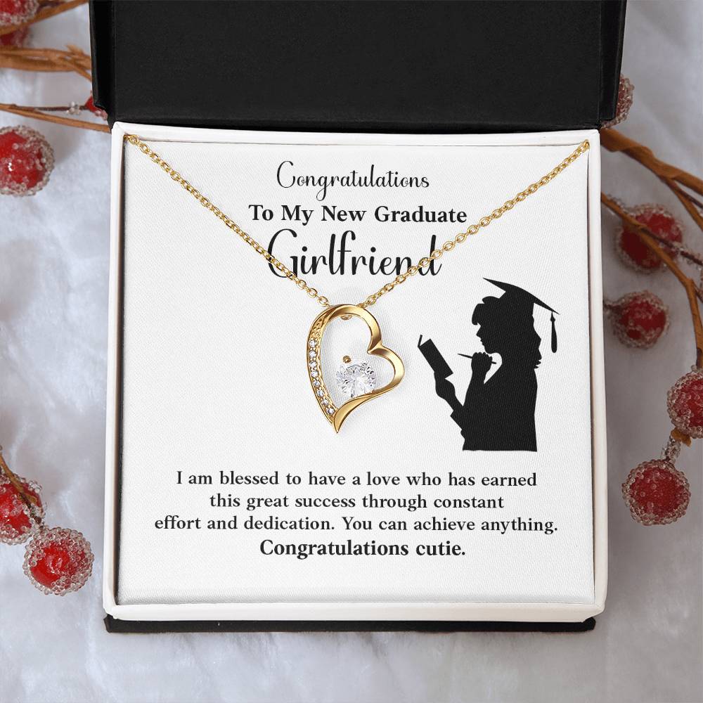 Congratulations To My New Graduate Girlfriend Necklace Necklace For Next Chapter Necklace For Girlfriend’s Potential Proud Partner Graduation Gift Sentimental Gift For New Graduate Gift For Girlfriend’s Graduation Graduate Girlfriend Necklace Gift