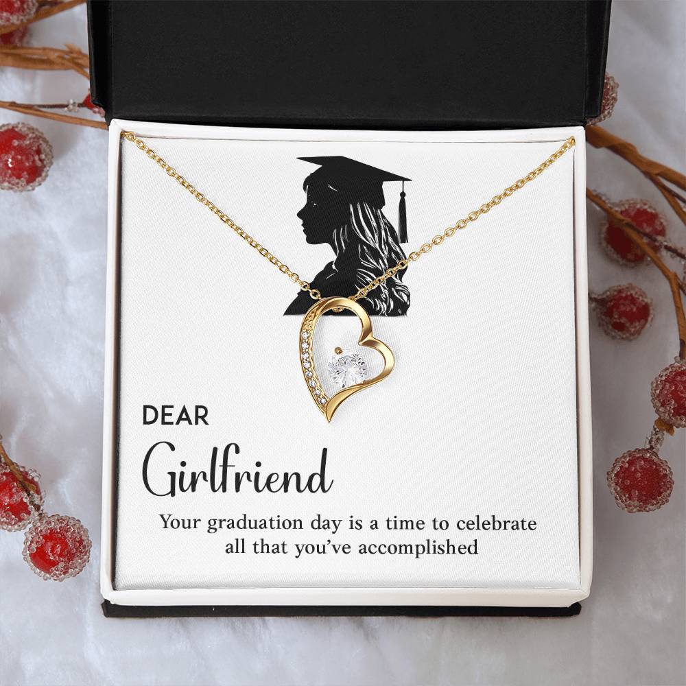 Dear Girlfriend Necklace Graduation Necklace Gift Necklace For Graduation Day Sentimental Graduation Gift Proud Partner Graduation Gift Necklace For New Beginnings Gift For Girlfriend’s Graduation Necklace For Future Success Gift For Girlfriend