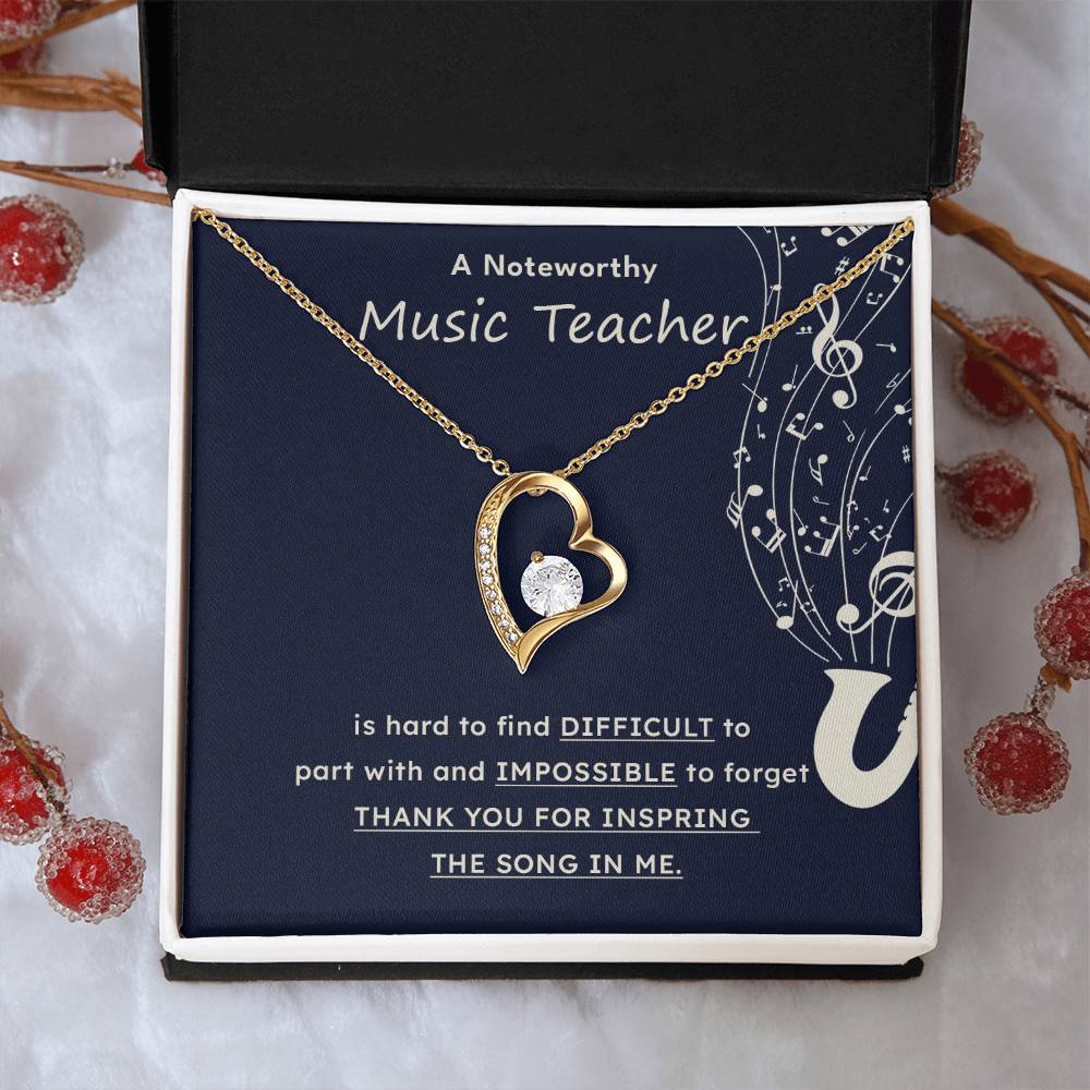 A Noteworthy Music Teacher Artistic Expression Jewelry Melodic Journey Necklace Passion For Music Necklace Soulful Artistry Jewelry Musical Journey Gift Creative Flow Necklace Inspiring Art Jewelry Imaginative Sound Jewelry Cultural Expression Necklace