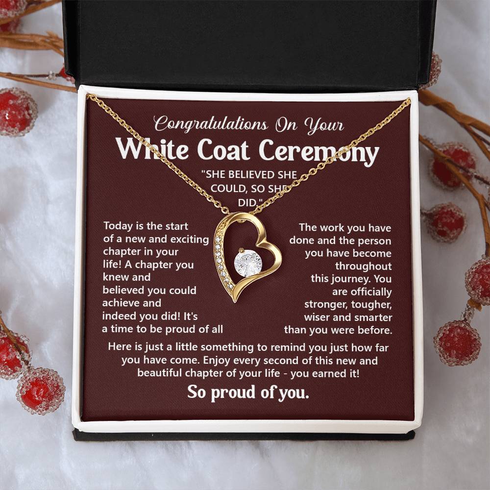 Congratulations On Your White Coat Ceremony You Can Conquer Necklace You Are Amazing Necklace Personal Development Jewelry Motivational Jewelry Gift From Dad Meaningful Gift For Graduates New Chapter Necklace Congratulations Necklace