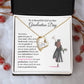 Graduation Necklace for Daughter With Heart Pendant