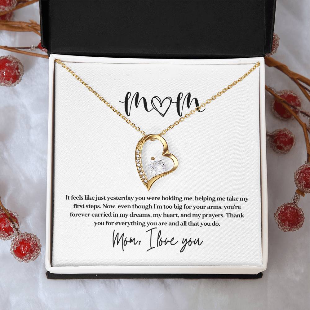 Necklace Gift for Mom From Kids With Sentimental Card