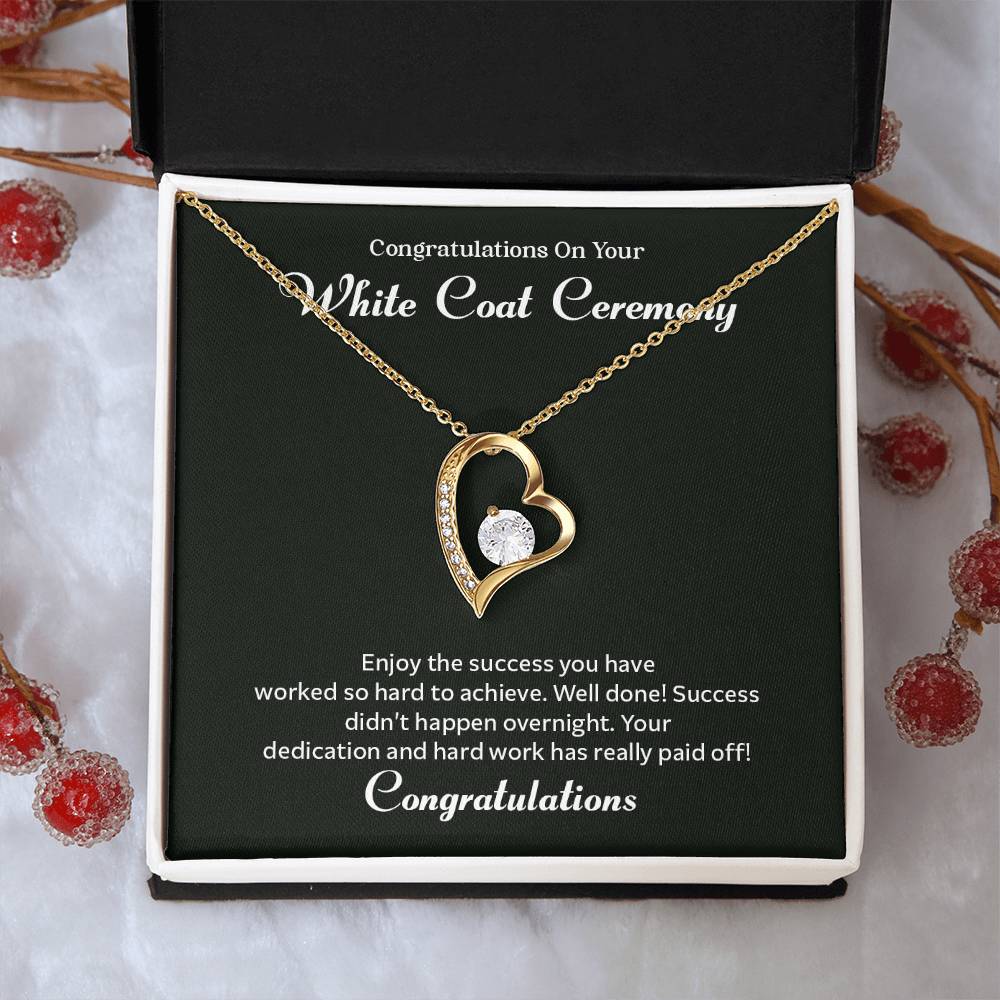 Congratulations On Your White Coat Ceremony Congratulations Necklace Inspirational Jewelry Gift Meaningful Gift For Graduates Proud Of Your Journey Necklace Celebrate Your Success Necklace Emotional Connection Necklace Jewelry For Inspiring Confidence