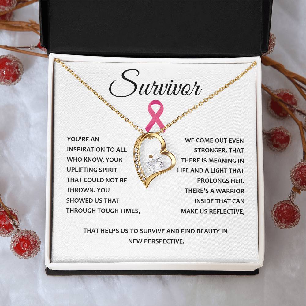 You're A Survivor Survivor Necklace Uplifting Spirit Necklace Meaningful Gift Supportive Gift For Fighters Motivational Jewelry Never Give Up Necklace Cancer Survivor Jewelry Breast Cancer Necklace For Soulmate Stronger Necklace