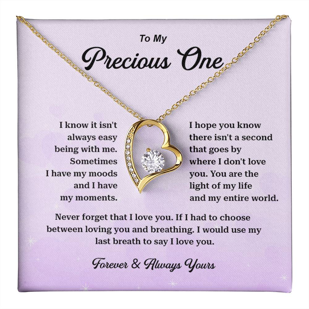 Precious One Necklace Gift with Love Message Box