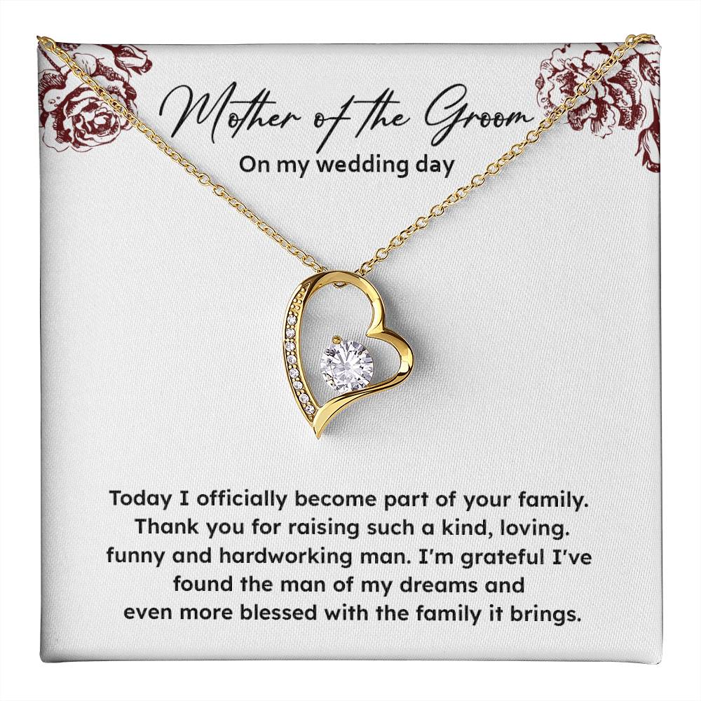 To The Mother Of The Groom On My Wedding Day Mother Of The Groom Gift Wedding Day Gift For Mother-in-law Thank You Gift For Mother Of The Groom Sentimental Gift For Mother Of The Groom