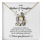 Mother Daughter Bond Necklace Gift with Message Card