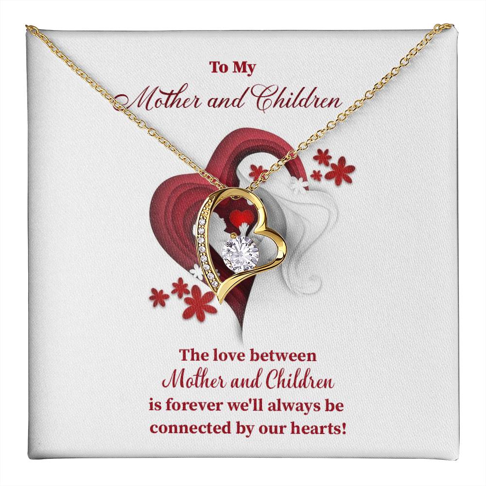 Mother and Children Necklace – Heart Connection Gift