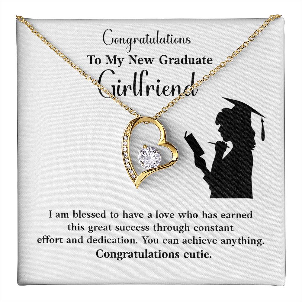 Congratulations To My New Graduate Girlfriend Necklace Necklace For Next Chapter Necklace For Girlfriend’s Potential Proud Partner Graduation Gift Sentimental Gift For New Graduate Gift For Girlfriend’s Graduation Graduate Girlfriend Necklace Gift