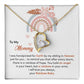 Rainbow Baby to Mom Necklace Gift with Message Card