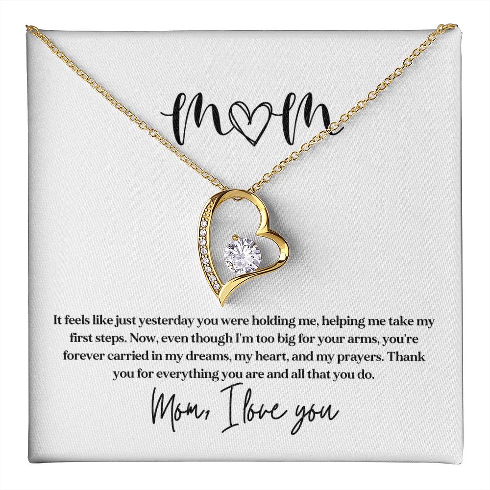 Necklace Gift for Mom From Kids With Sentimental Card