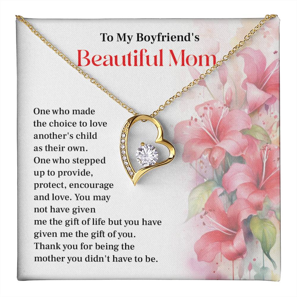 Beautiful Mom Necklace Gift from Boyfriend’s Partner
