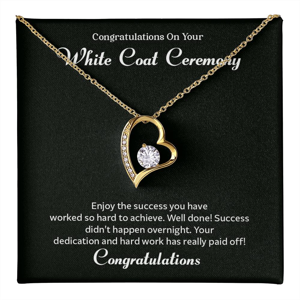 Congratulations On Your White Coat Ceremony Congratulations Necklace Inspirational Jewelry Gift Meaningful Gift For Graduates Proud Of Your Journey Necklace Celebrate Your Success Necklace Emotional Connection Necklace Jewelry For Inspiring Confidence