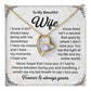 Husband to Wife Necklace Gift with Message Card