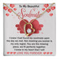 To My Beautiful Soulmate Necklace Gift- I Know I Had Found My Soulmate Upon The Day We Met, Valentine's Day Soulmate Jewelry With A Meaningful Message Card.