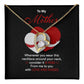 Mother Necklace Gift with Hug Message Card