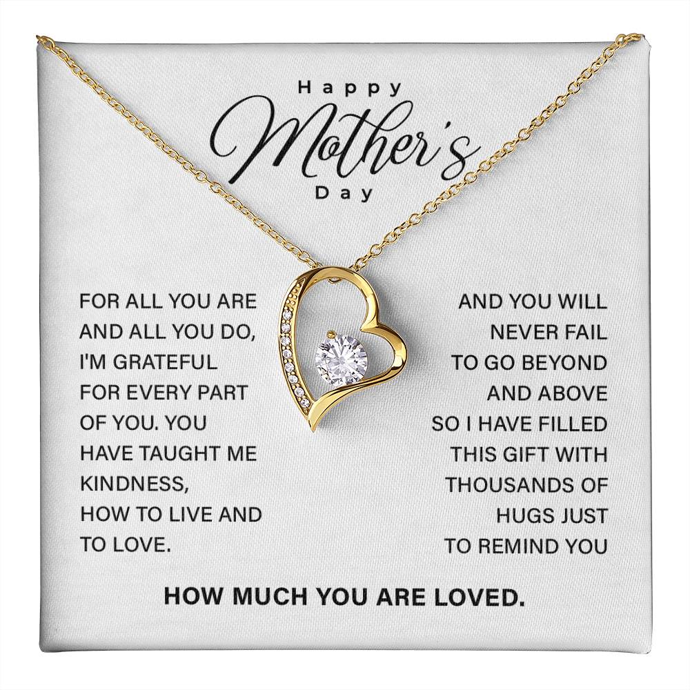 Mother’s Day Necklace Gift with Keepsake Message Card