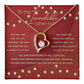 Romantic Necklace Gift for Partner – Message Card & Box