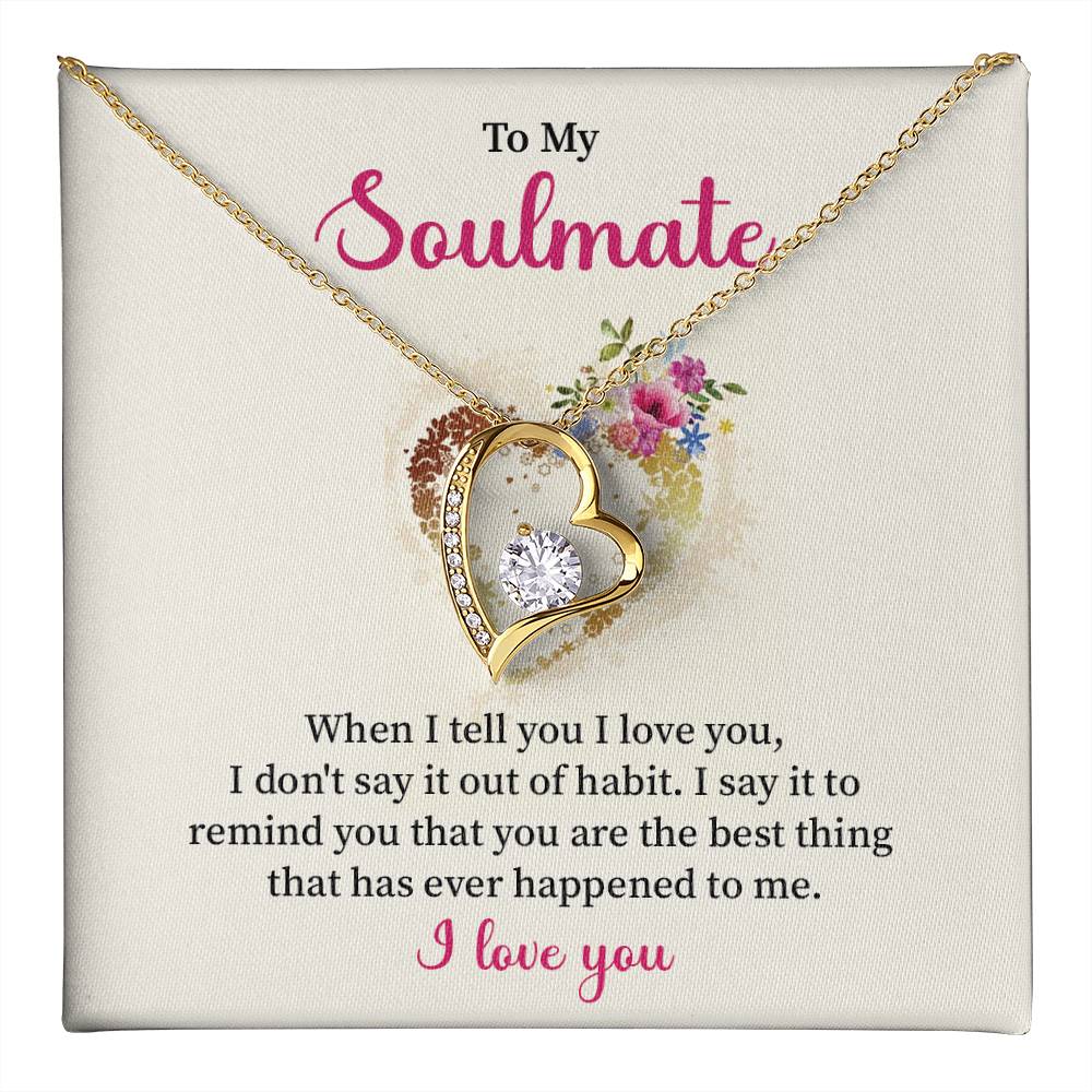 Soulmate Necklace for Her – I Love You Gift Box
