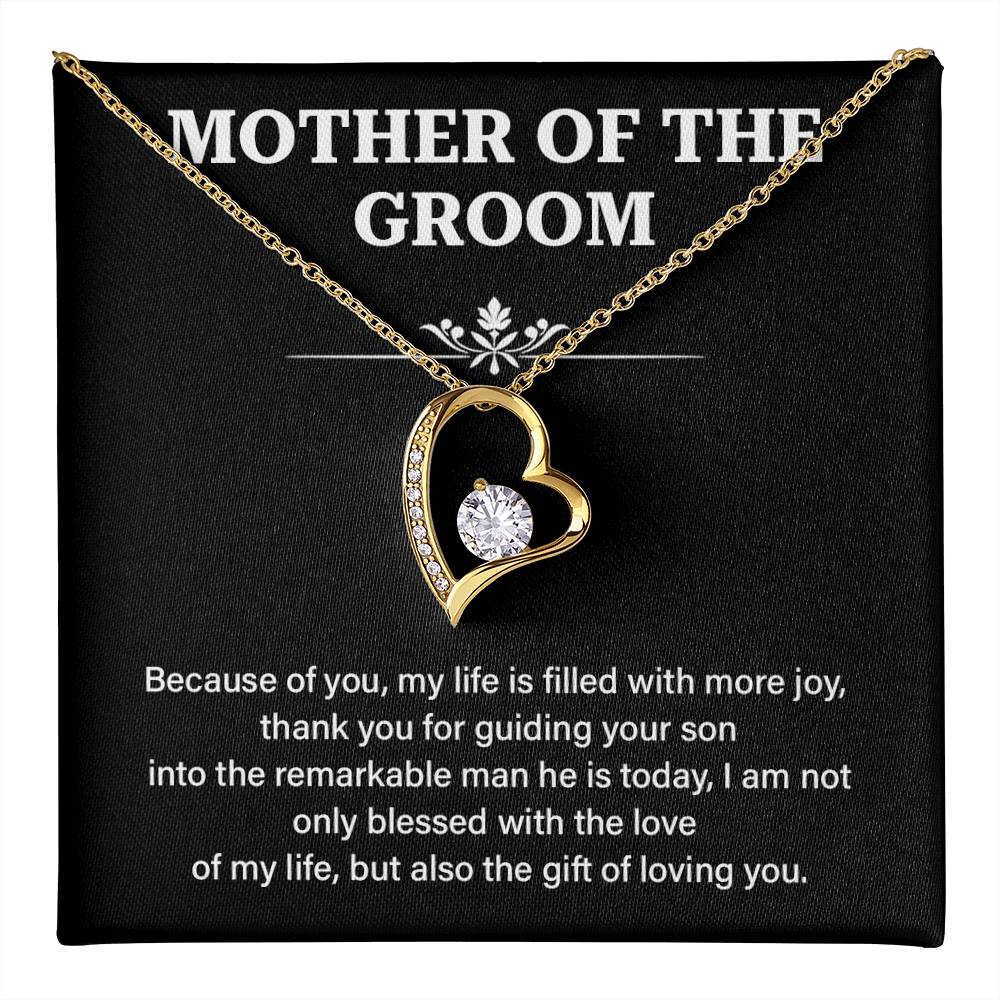 To The Mother Of The Groom Mother Of The Groom Necklace Gift Sentimental Jewelry For Mother Of The Groom Jewelry Gift For Groom's Mom Special Gift For Groom's Mom Meaningful Gift For Groom's Mother Supportive Gift For Mother Unique Gift For Mother