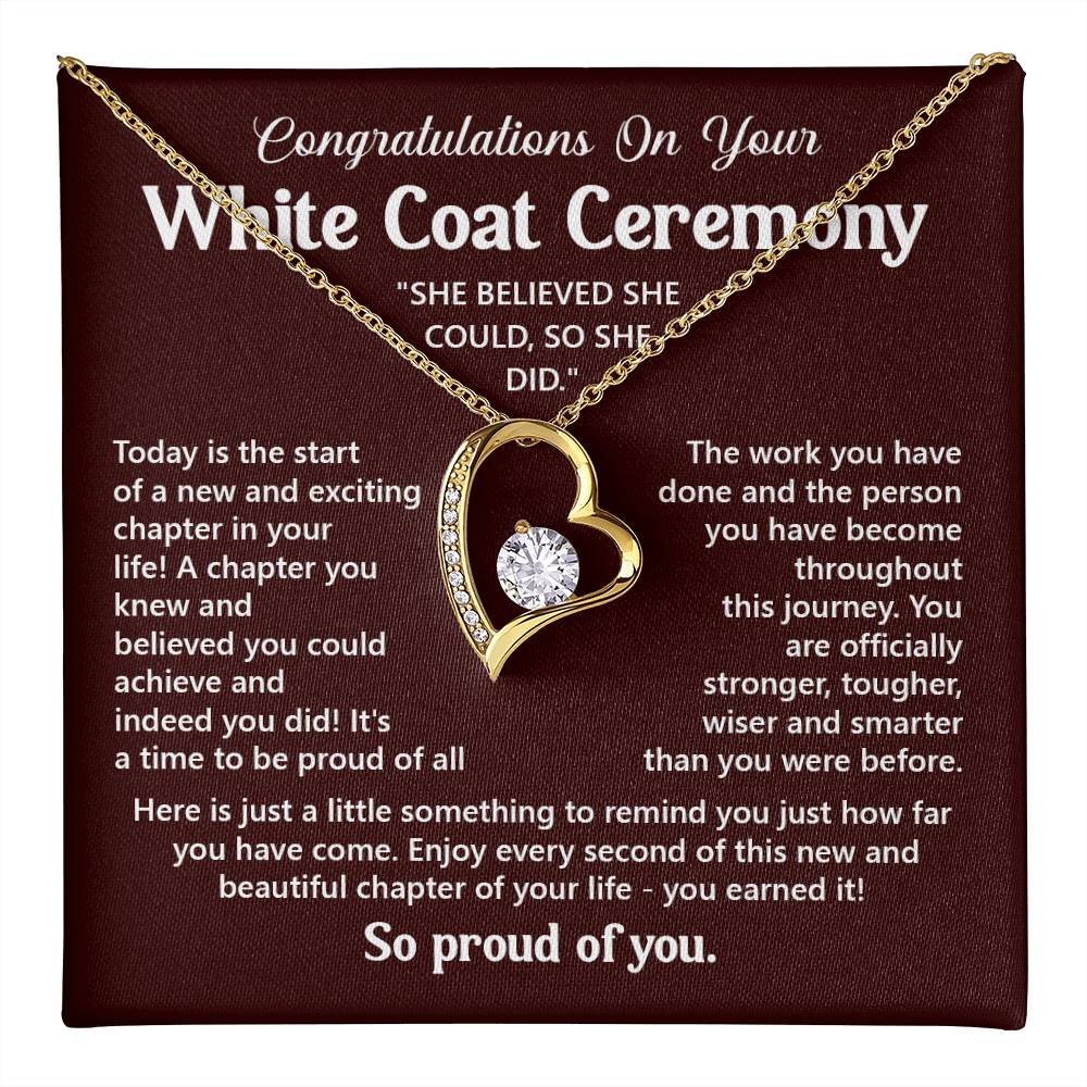 Congratulations On Your White Coat Ceremony You Can Conquer Necklace You Are Amazing Necklace Personal Development Jewelry Motivational Jewelry Gift From Dad Meaningful Gift For Graduates New Chapter Necklace Congratulations Necklace