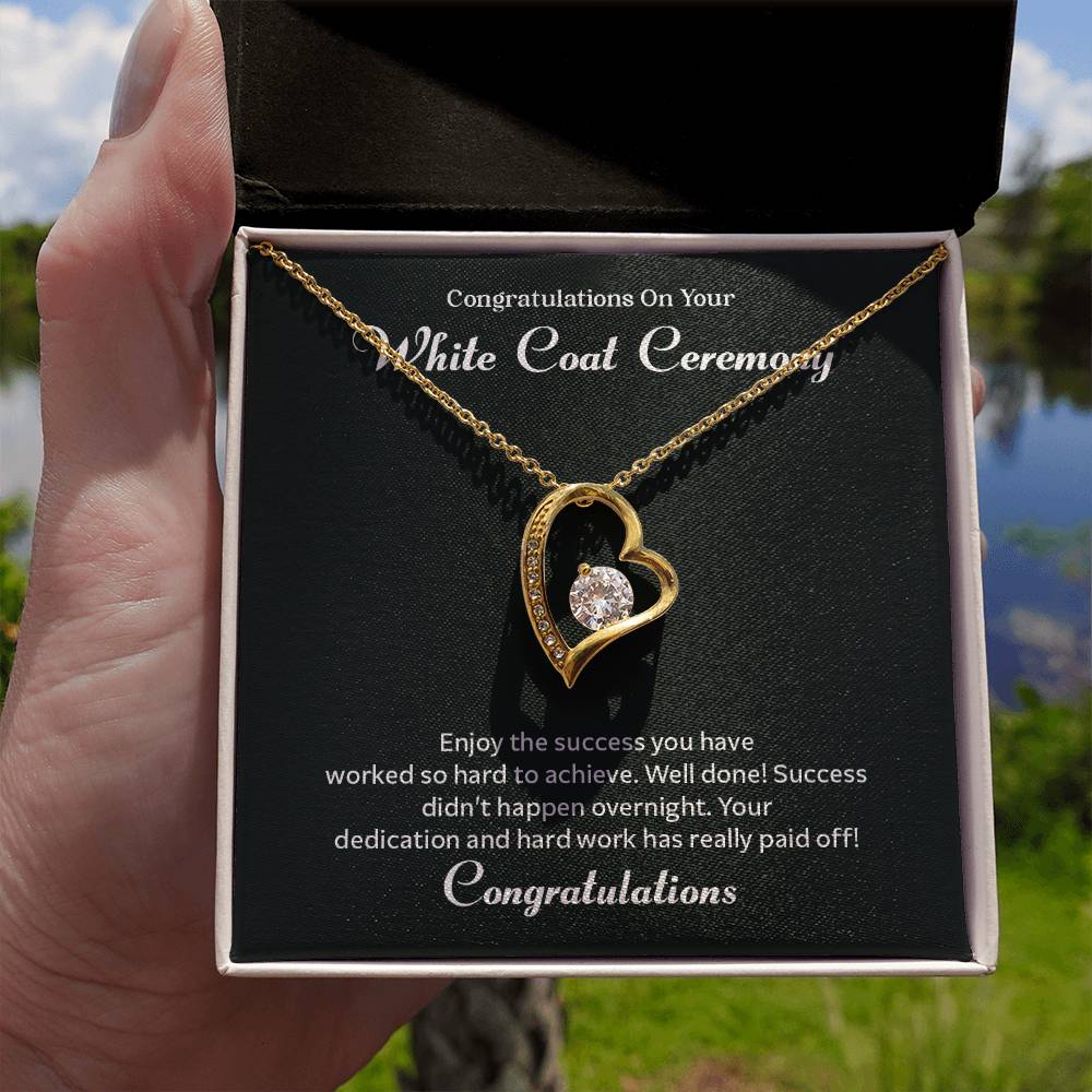 Congratulations On Your White Coat Ceremony Congratulations Necklace Inspirational Jewelry Gift Meaningful Gift For Graduates Proud Of Your Journey Necklace Celebrate Your Success Necklace Emotional Connection Necklace Jewelry For Inspiring Confidence