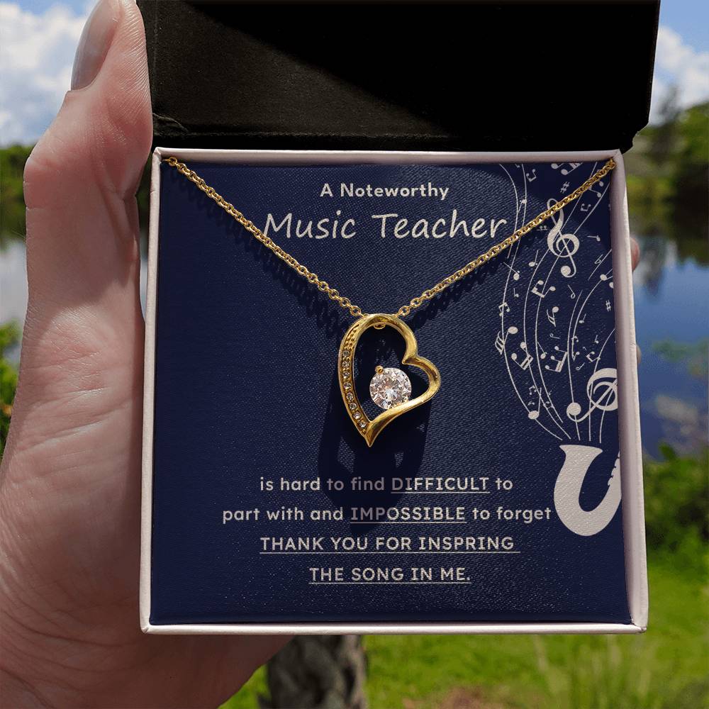 A Noteworthy Music Teacher Artistic Expression Jewelry Melodic Journey Necklace Passion For Music Necklace Soulful Artistry Jewelry Musical Journey Gift Creative Flow Necklace Inspiring Art Jewelry Imaginative Sound Jewelry Cultural Expression Necklace