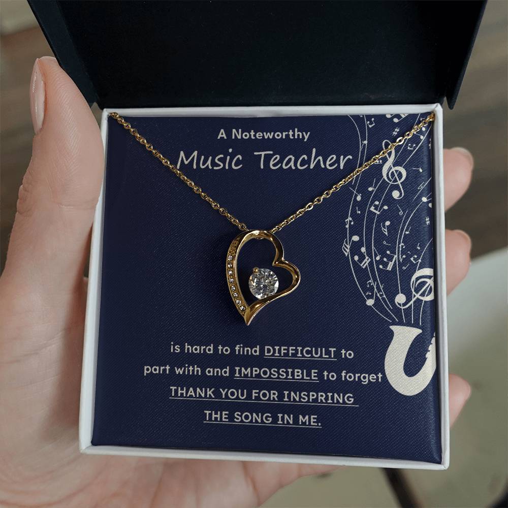 A Noteworthy Music Teacher Artistic Expression Jewelry Melodic Journey Necklace Passion For Music Necklace Soulful Artistry Jewelry Musical Journey Gift Creative Flow Necklace Inspiring Art Jewelry Imaginative Sound Jewelry Cultural Expression Necklace