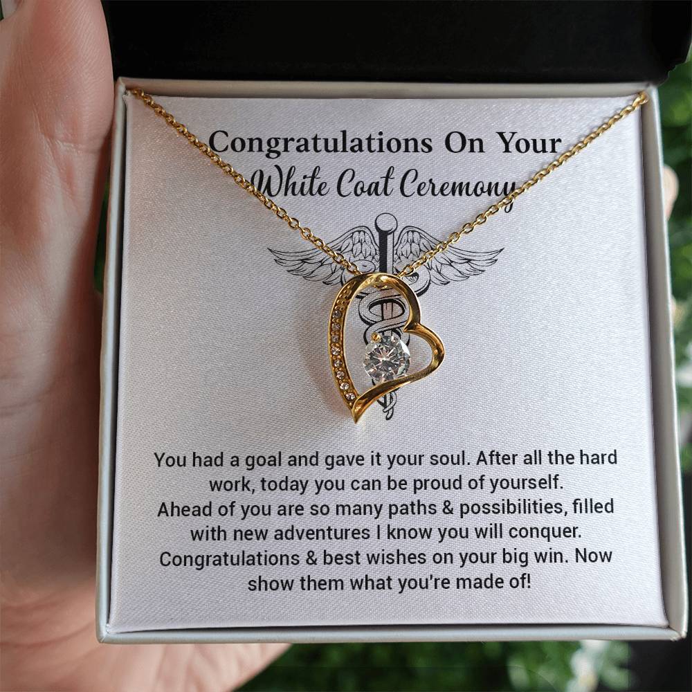 Congratulations On Your White Coat Ceremony Congratulations Necklace Inspirational Jewelry Gift Meaningful Gift For Graduates New Adventures Necklace Motivational Jewelry Personal Growth Jewelry Best Wishes Necklace