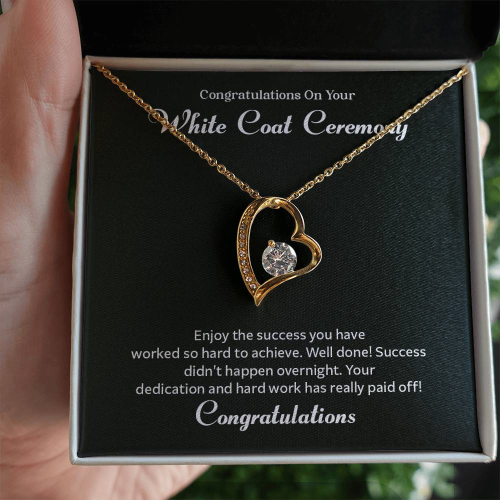 Congratulations On Your White Coat Ceremony Congratulations Necklace Inspirational Jewelry Gift Meaningful Gift For Graduates Proud Of Your Journey Necklace Celebrate Your Success Necklace Emotional Connection Necklace Jewelry For Inspiring Confidence