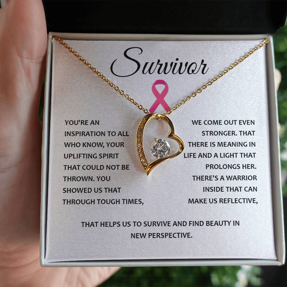 You're A Survivor Survivor Necklace Uplifting Spirit Necklace Meaningful Gift Supportive Gift For Fighters Motivational Jewelry Never Give Up Necklace Cancer Survivor Jewelry Breast Cancer Necklace For Soulmate Stronger Necklace