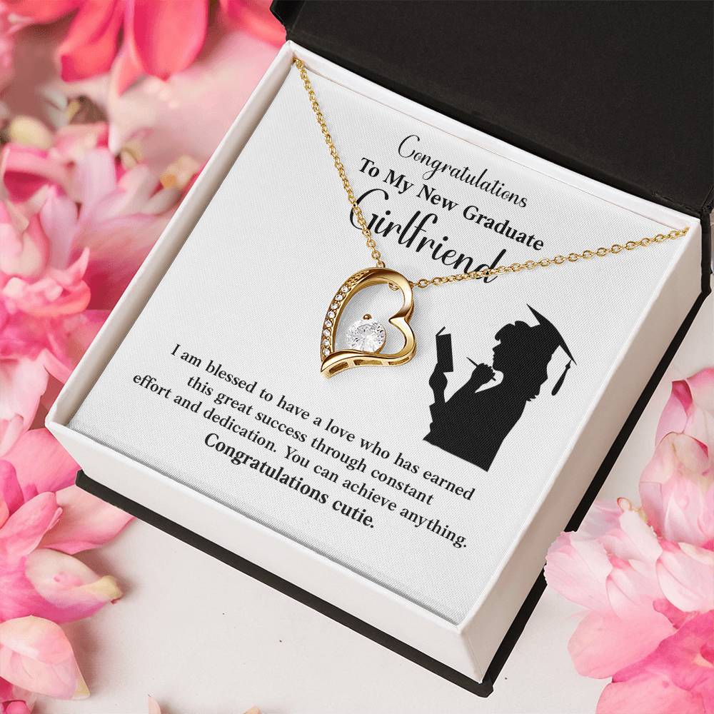 Congratulations To My New Graduate Girlfriend Necklace Necklace For Next Chapter Necklace For Girlfriend’s Potential Proud Partner Graduation Gift Sentimental Gift For New Graduate Gift For Girlfriend’s Graduation Graduate Girlfriend Necklace Gift