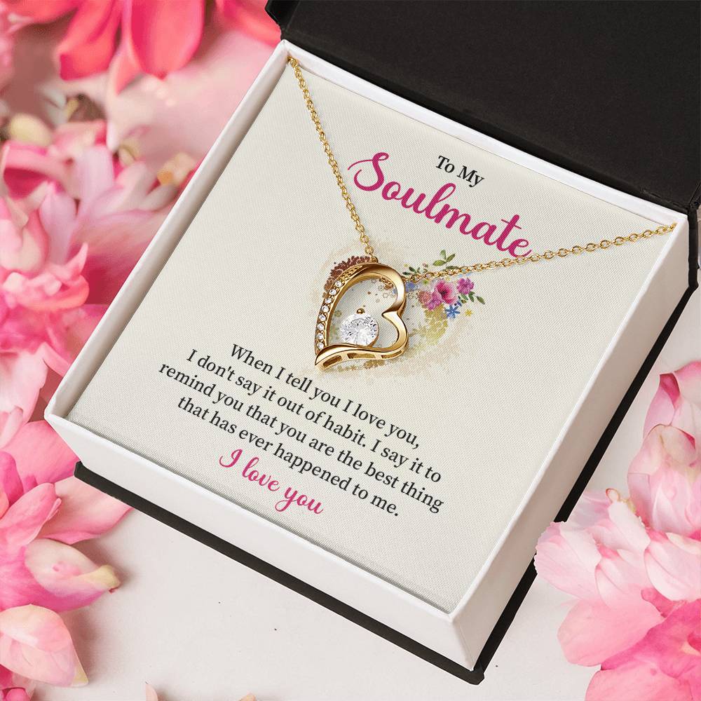 Soulmate Necklace for Her – I Love You Gift Box