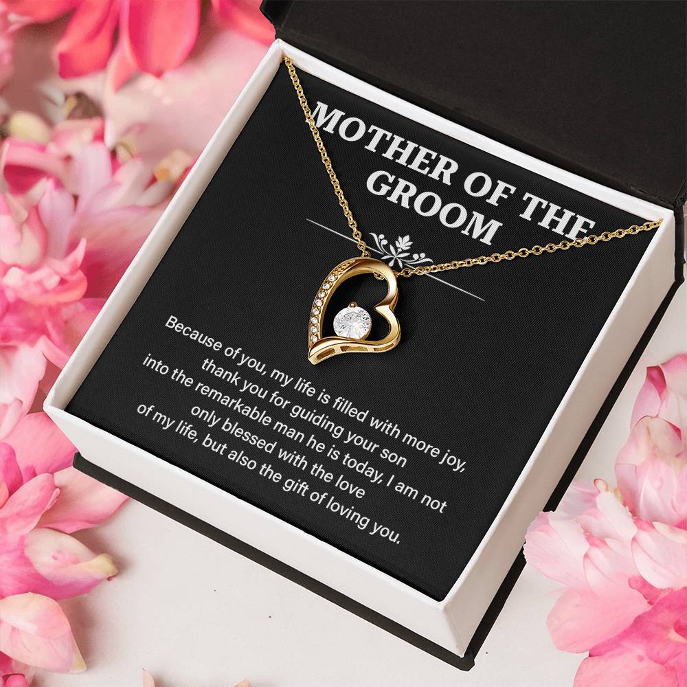 To The Mother Of The Groom Mother Of The Groom Necklace Gift Sentimental Jewelry For Mother Of The Groom Jewelry Gift For Groom's Mom Special Gift For Groom's Mom Meaningful Gift For Groom's Mother Supportive Gift For Mother Unique Gift For Mother