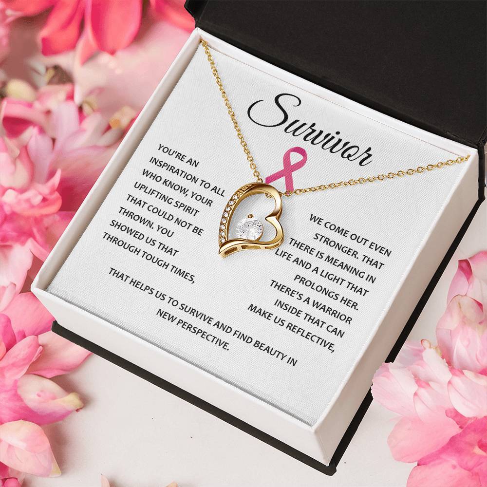 You're A Survivor Survivor Necklace Uplifting Spirit Necklace Meaningful Gift Supportive Gift For Fighters Motivational Jewelry Never Give Up Necklace Cancer Survivor Jewelry Breast Cancer Necklace For Soulmate Stronger Necklace