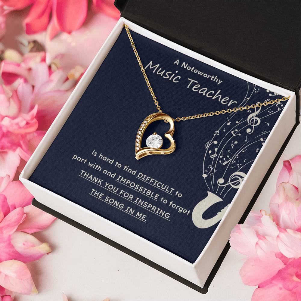 A Noteworthy Music Teacher Artistic Expression Jewelry Melodic Journey Necklace Passion For Music Necklace Soulful Artistry Jewelry Musical Journey Gift Creative Flow Necklace Inspiring Art Jewelry Imaginative Sound Jewelry Cultural Expression Necklace