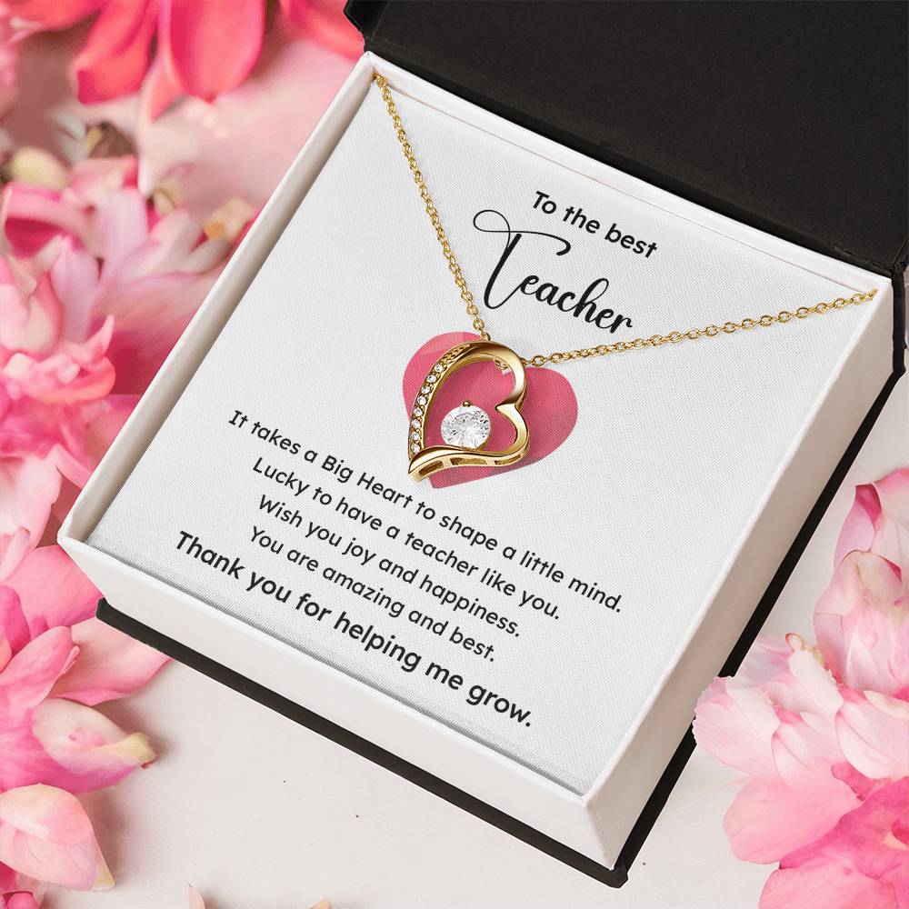 To The Best Teacher Best Teacher Gift Teacher Appreciation Necklace Lucky To Have You Necklace Unique Gift For A Great Teacher Emotional Connection Necklace Supportive Gift For Teachers You Are The Best Necklace