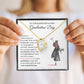 Graduation Necklace for Daughter With Heart Pendant