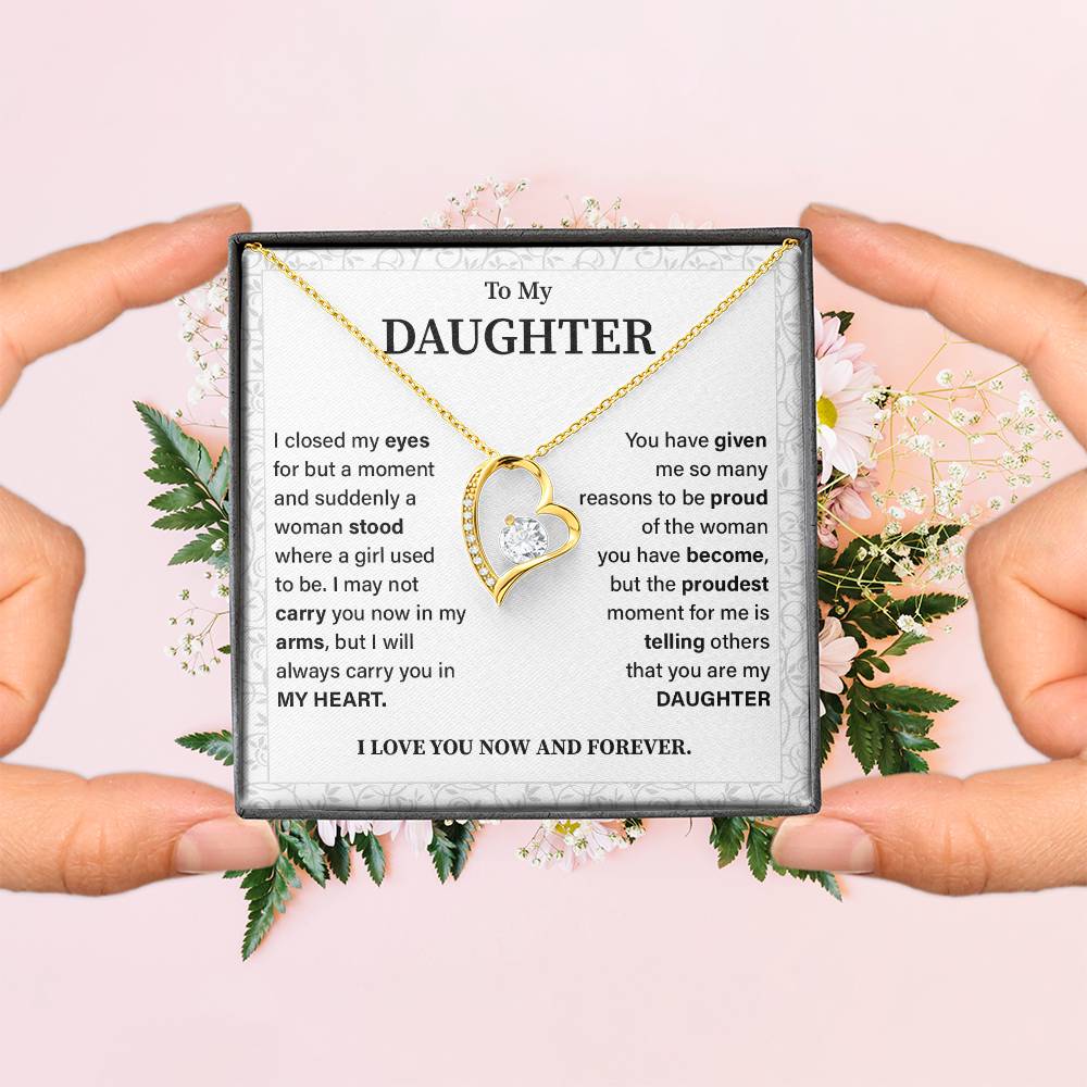 To my daughter i closed my eyes.
