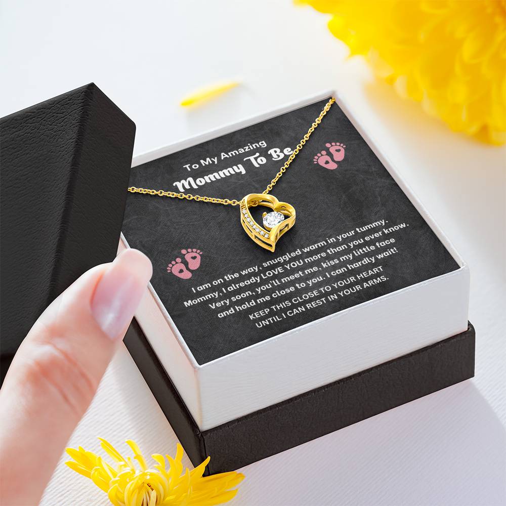 Mommy to Be Necklace Gift – Pregnancy Gift Box Jewelry