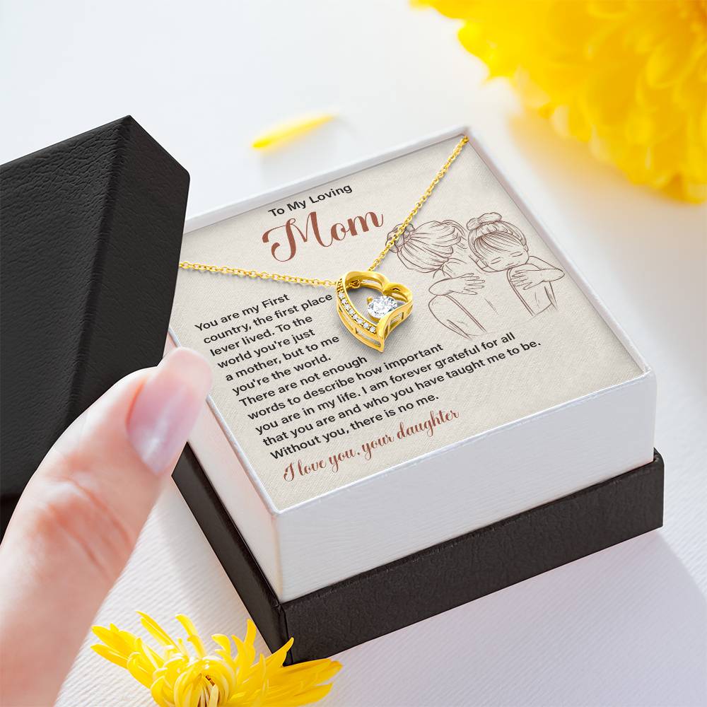 Gift for Loving Mom from Daughter with Message Card