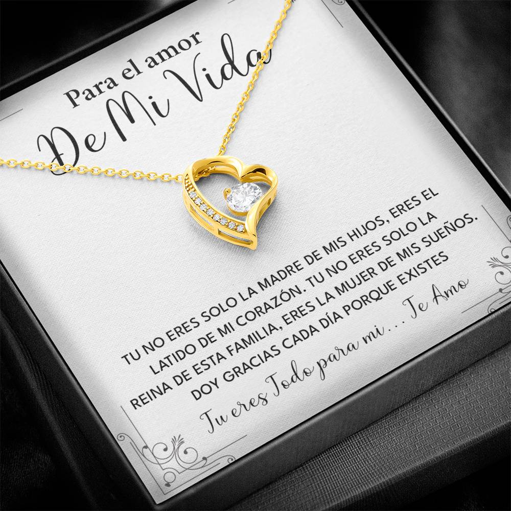 Collar Para El Amor De Mi Vida Madre De Mis Hijos Regalo Romántico Para Esposa Collar Con Frase De Amor Regalo Especial Para Mi Reina Joyería Romántica Para Esposa Regalo De Amor Infinito Regalo De Aniversario Para Mi Esposa Collar De Amor Para Mi Pareja